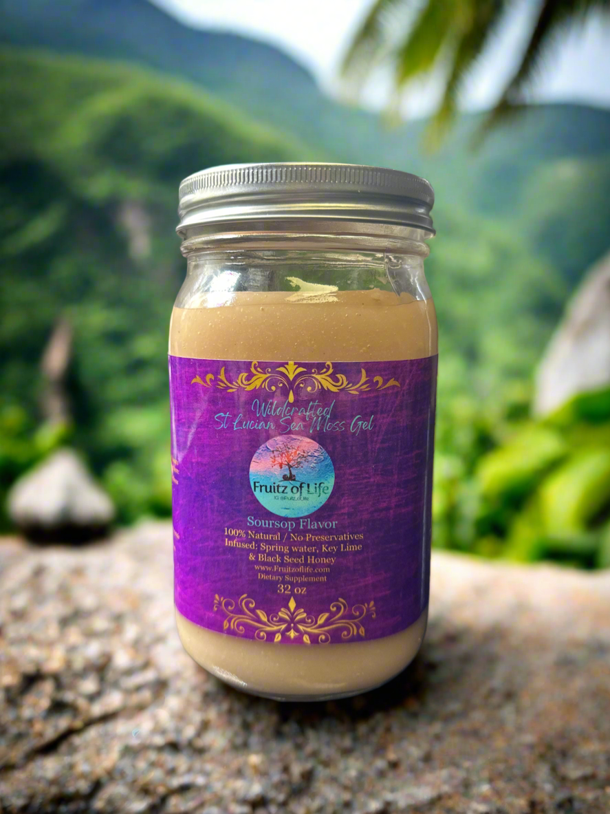 Soursop Sea Moss Gel - Wildcrafted St. Lucia Full Spectrum