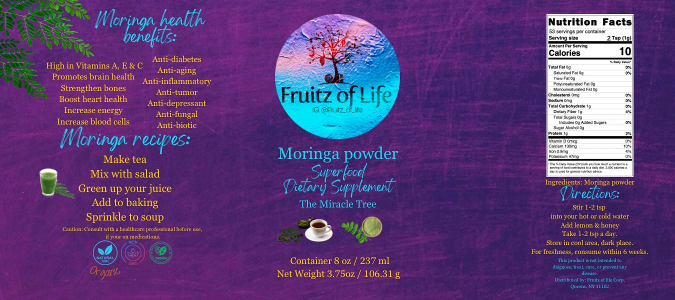 Organic Moringa Powder