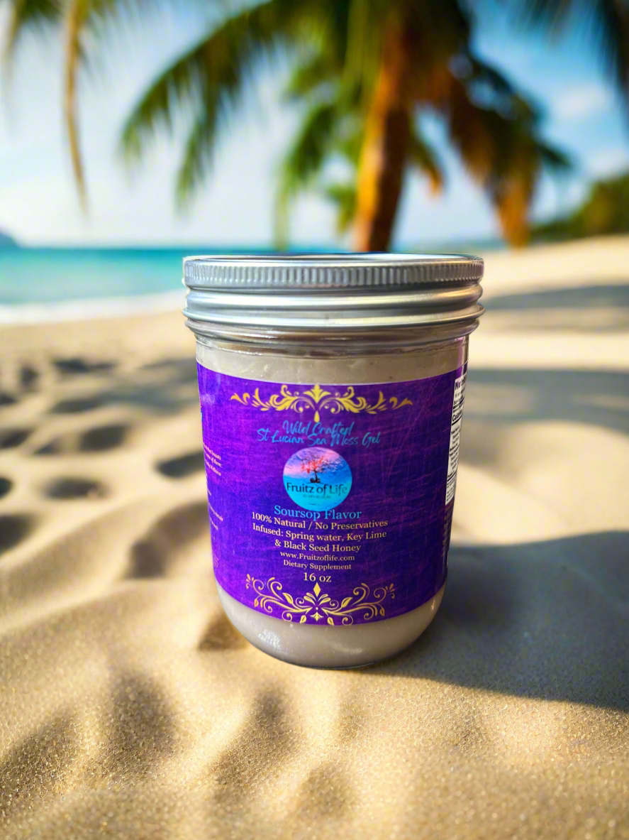 Soursop Full Spectrum  St. Lucia Wildcrafted Sea Moss Gel
