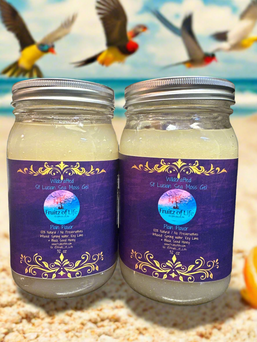 Gold St. Lucia Wildcrafted Sea Moss *Gel*