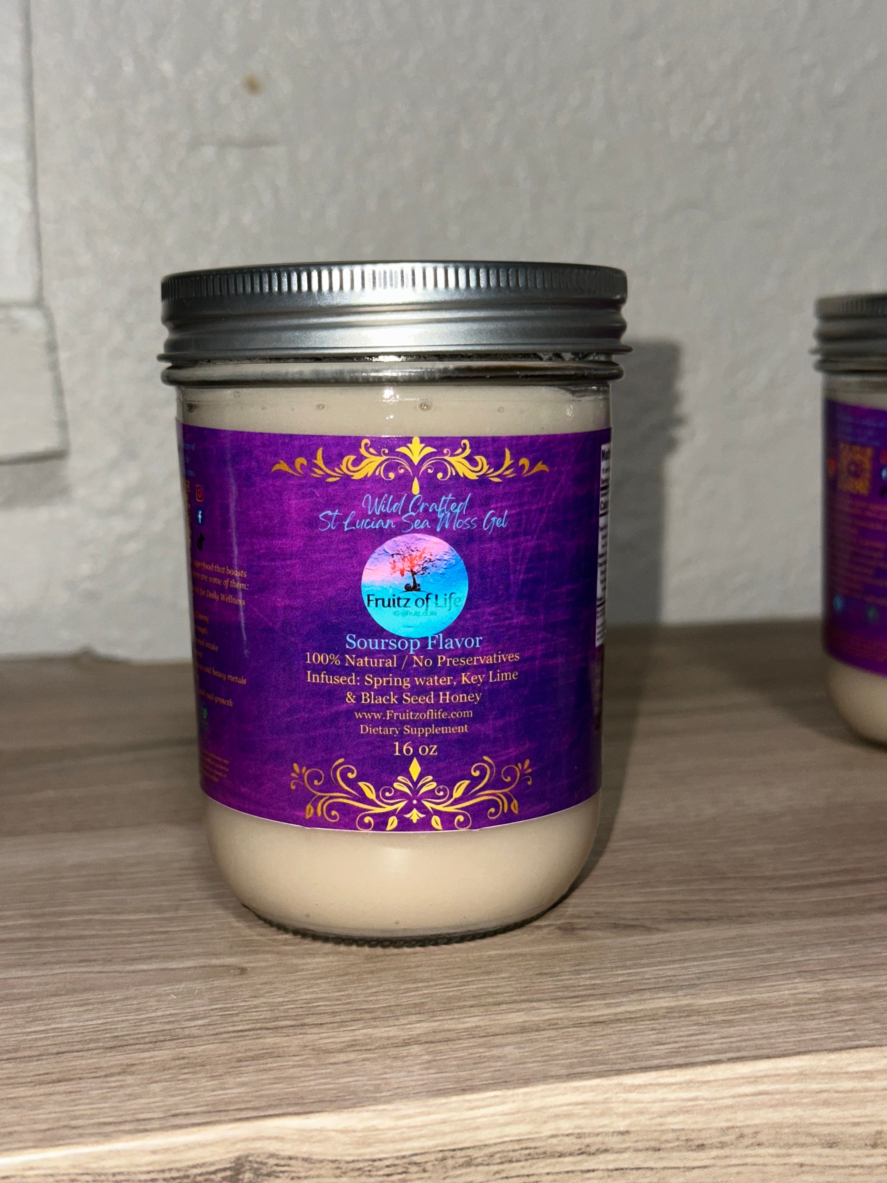 Soursop Sea Moss Gel - Wildcrafted St. Lucia Full Spectrum