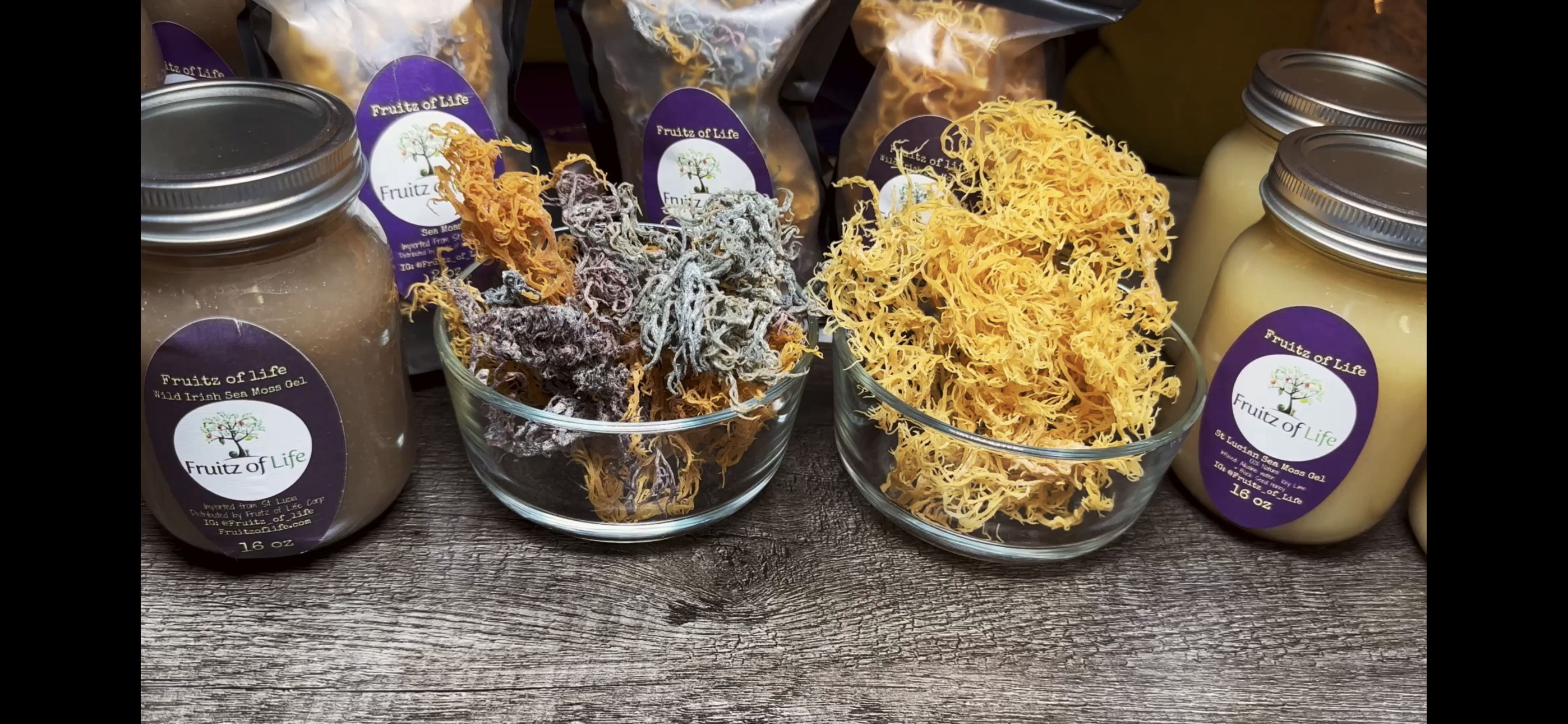 St. Lucia *Gold* Wildcrafted Sea Moss (dry)